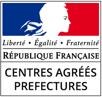 République française — Centres agréés par les Préfectures